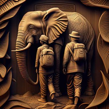 3D model Brothers PilotsIn the footsteps of the Striped Elepha (STL)